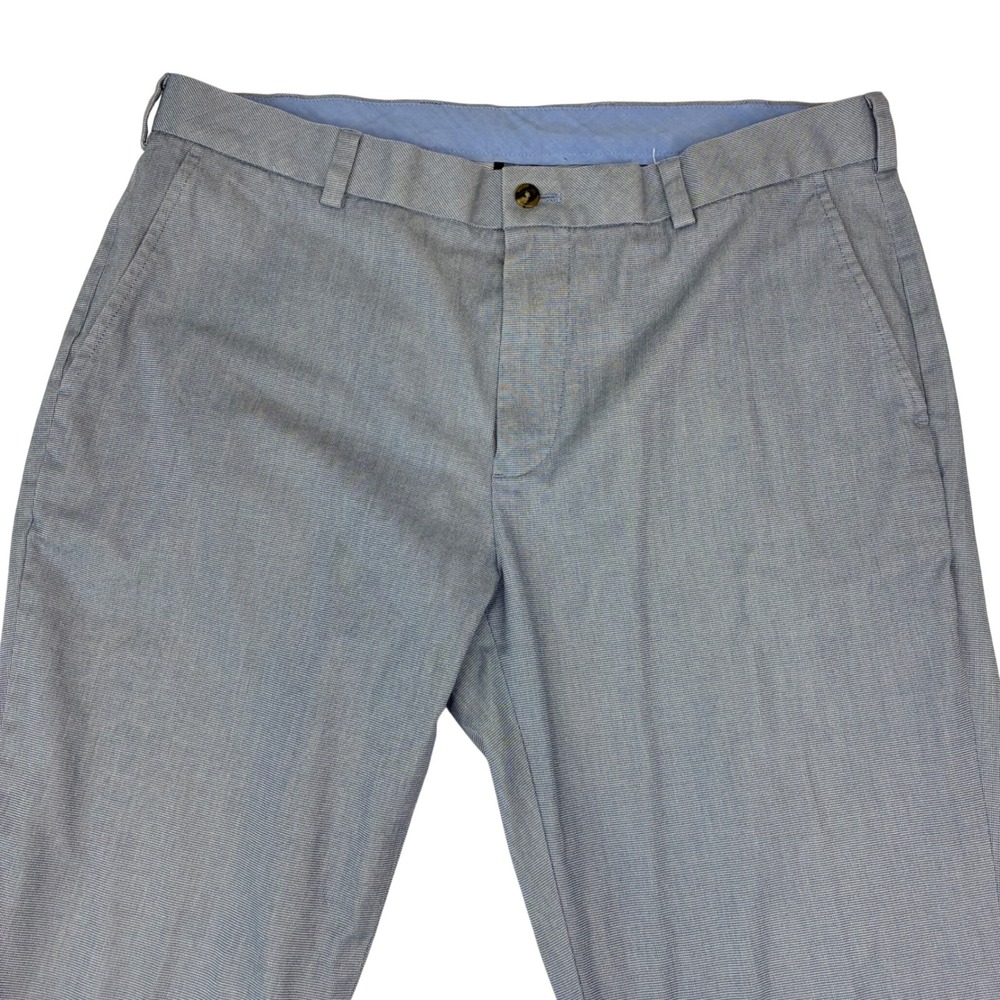 Brooks Brothers Milano Pants Mens 36x30‎ Blue Grey Supima Cotton Stretch Chino - Picture 5 of 10